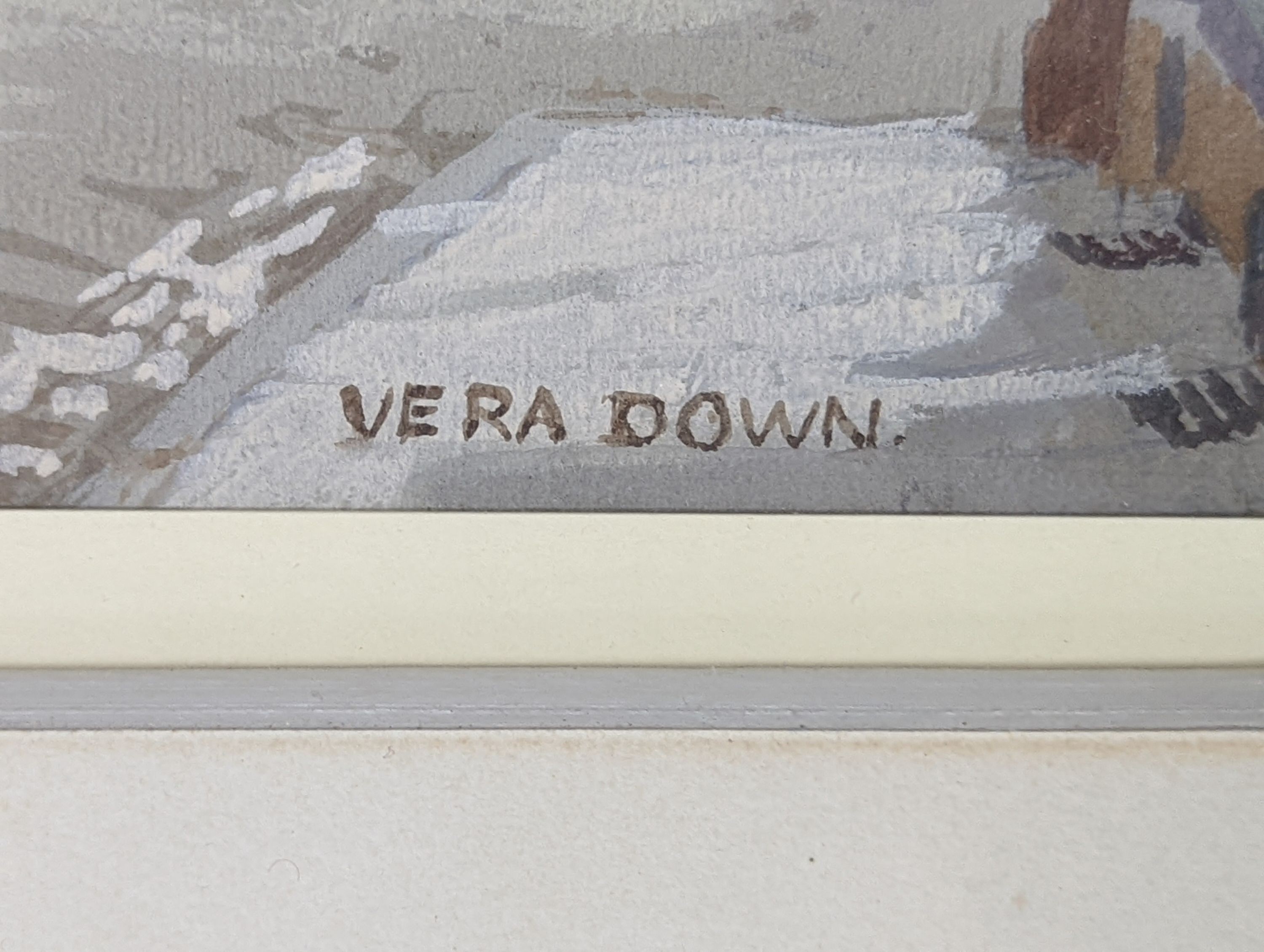 Vera Down (b.1888), watercolour, Ludlow, signed, 34 x 46cm